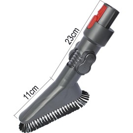 For Dyson Cordless V7 V8 V10 V11 V15: Soft Vacuum Dust Brush Attachment with Adjustable Angle - Perfect for Cleaning Vents, Ceiling Fans, Furniture, on Dressers, Bookshelves, Mini Blinds and Lamps