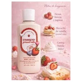 Bath and Body Works Strawberry Pound Cake Body Lotion 8 Ounce 2020