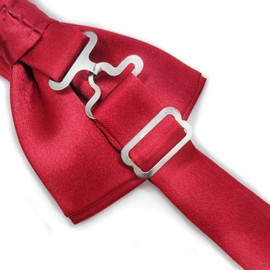 Medsuo Adjustable Bowtie, Men BowtiePre-Tied Bow Tie for Parties (Wine Red)