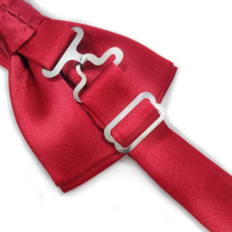 Medsuo Adjustable Bowtie, Men BowtiePre-Tied Bow Tie for Parties (Wine