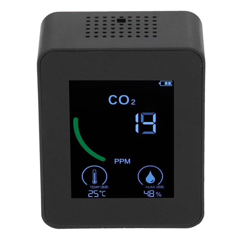 Air Quality Detector Digital USB Charging Carbon Dioxide Monitor Temperature