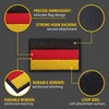 Pack of 6 Mini Germany Flag Patches, 8 x 5