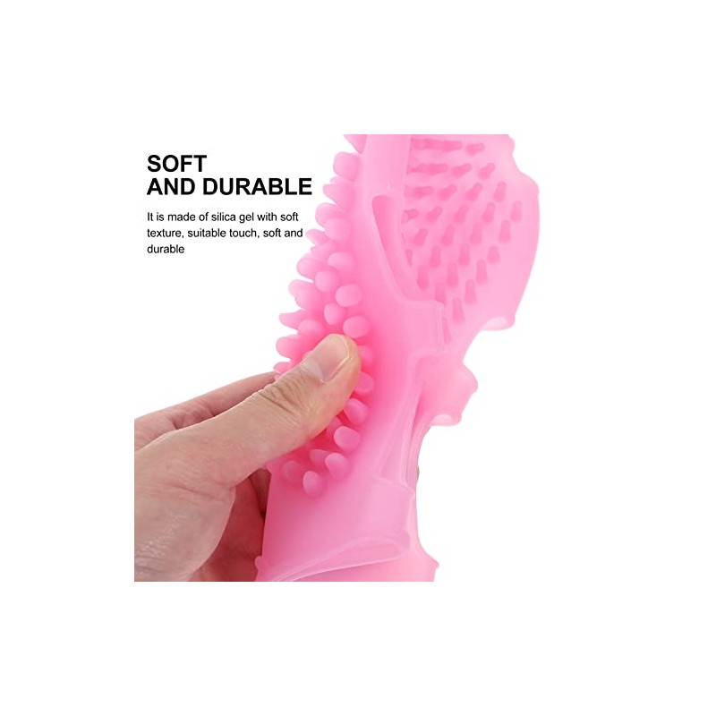 Coheali Guantes Silicona Baño Cepillos Masaje Hombres Mujeres Color Azar