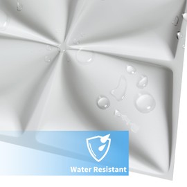 Art3d Decorative 3D Wall Panel, 32 Sq.FT PVC Interior Wall Decor for Living Room, Bedroom, Lobby, Office, Shopping Mall, White