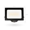 Ledvion LED Spotlight with 0.5 m Cable, 50 Watt Osram