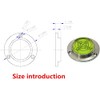 XMLEI Mini Aluminum Alloy Round Spirit Level Diameter 50mm Height