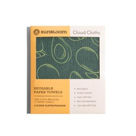 Cloud Cloths: Swedish dishcloths, 6 Pack Reusable Paper Towels, Super Absorbent, eco-Friendly, Kitchen Cleaning Cloths.