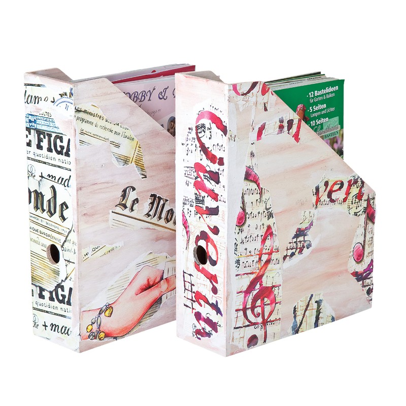VBS Magazine Rack 25 x 9 x 32 cm Wooden