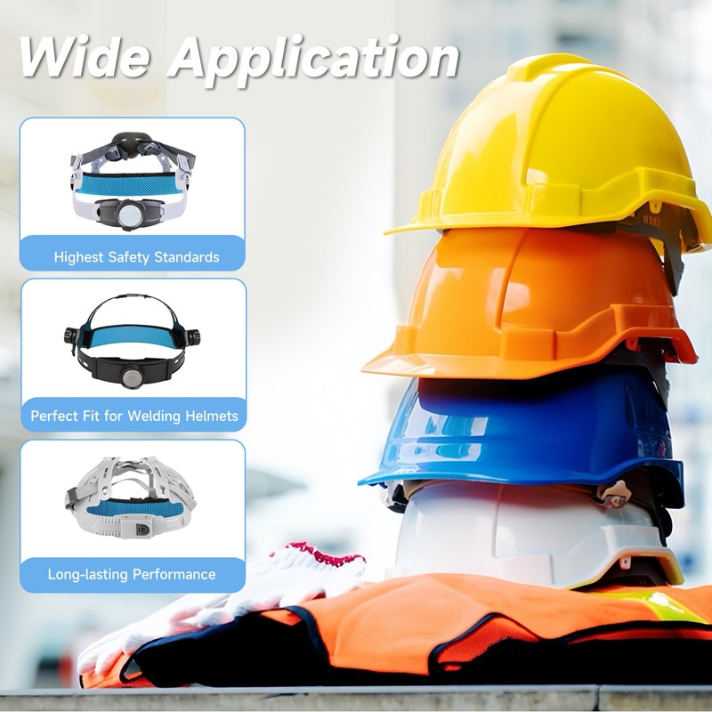 SUTETLW 10 PCS Hardhat and Safety Helmet Sweatband, Flame-Resistant, Unique
