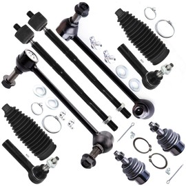SCITOO 10pcs Front Suspension Kit Lower Ball Joint Inner Outer Tie Rod End w/Boot Sway Bar End Link Replacement 2011-2014 For Chrysler 300 2011-2019 For Dodge Challenger 2011-2019 For Dodge Charger