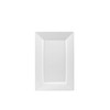 Exquisite 9.5 Inch. White Rectangular Premium Plastic Plates - 40