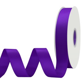 GTYBOVA Purple Grosgrain Ribbon 25mm x 45 Meters Ribbon for Gift Wrapping Flower Bouquet Crafts Hair Accessories Wedding