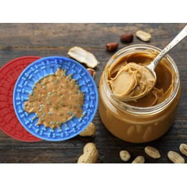 Dog Shower Licking Pad, Dog Peanut Butter Licking Pad Slow Feeder, Dog Pad Adsorbs to Wall for Grooming, Pet Bath and Dog Training (2 Pieces)