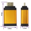 AAOTOKK HDMI to Mini HDMI Adapter Aluminum Alloy Shell Mini
