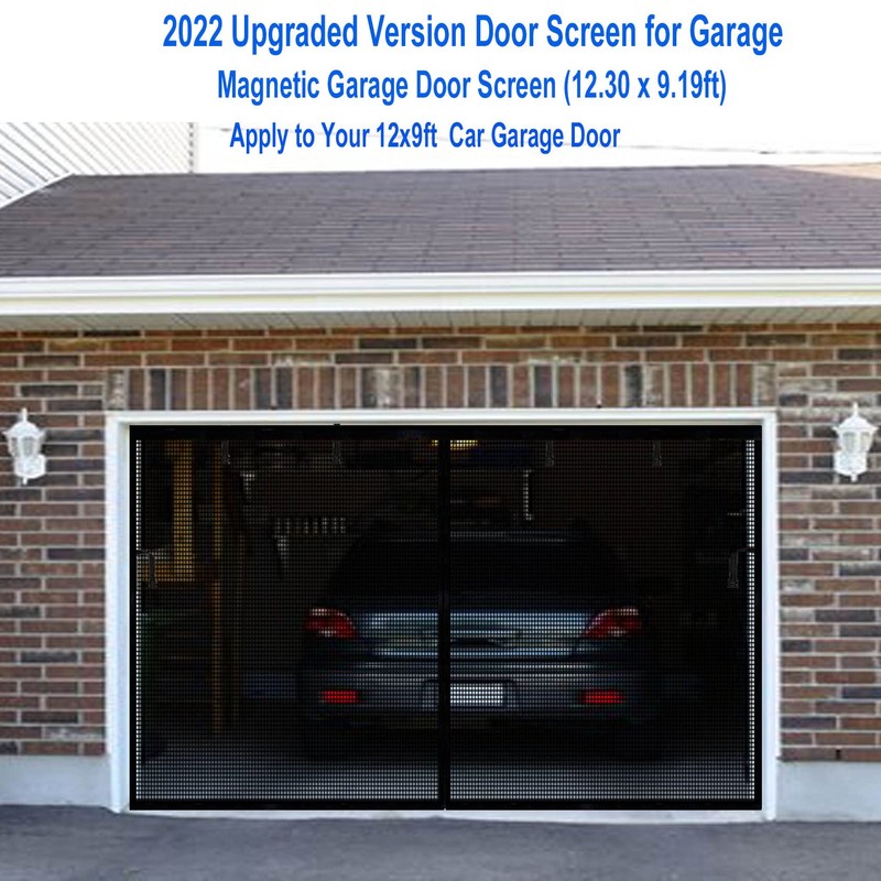 Premium Garage Door Screen for 1 Car Garage 12x9ft, Heavy