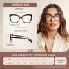 PUBOWT Bifocal Reading Glasses For Women Cat Eye Oversized Spring