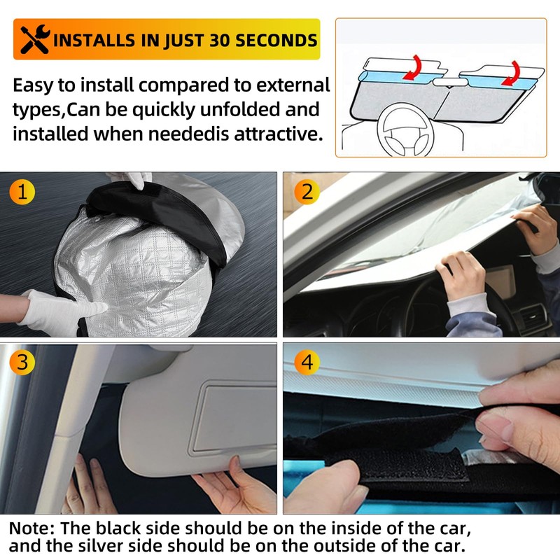 D-Lumina Car Windshield - Blocks UV Rays Sun Shade Sun