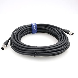 Eonvic Industrial M12 5 Pin Male to Female Aviation Sensor Connector Electrical PVC Cable 10M