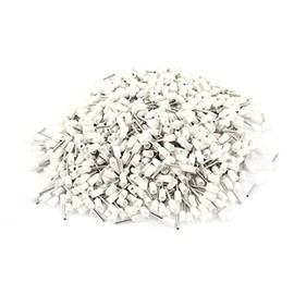 sourcing map 1000 Pcs AWG 22 Wire Copper Crimp Insulated Pin End Ferrules Terminal White VE0508