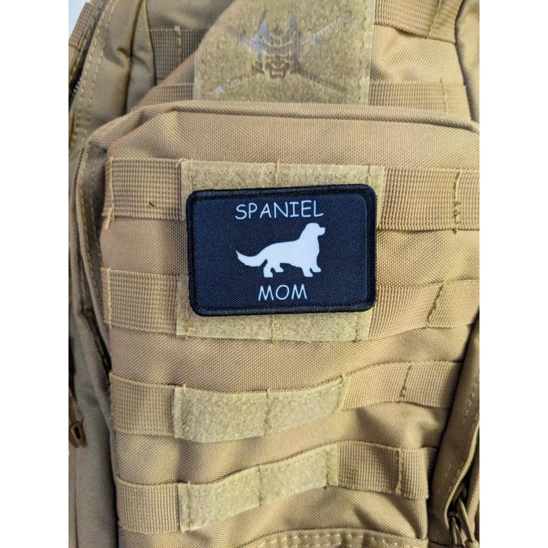 morale patch Spaniel mom fur baby 2"x3" hook & loop