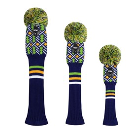 Scott Edward Golf Headcovers for Woods Set of 3 Fits Well Driver(460cc) Fairway Wood and Hybrid(UT) The Perfect Change for Golf Bag