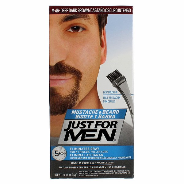 Just For Men Mustache & Beard #M-46 Deep Dark Brown (6 Pack)