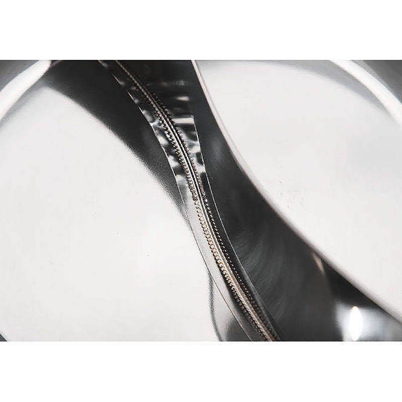 Futchoy 1 Pcs Stainless Steel Hot Pot 4L Round Hot