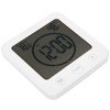 Digital Display Thermometer White Outdoor Garden Waterproof Temperature Meter with
