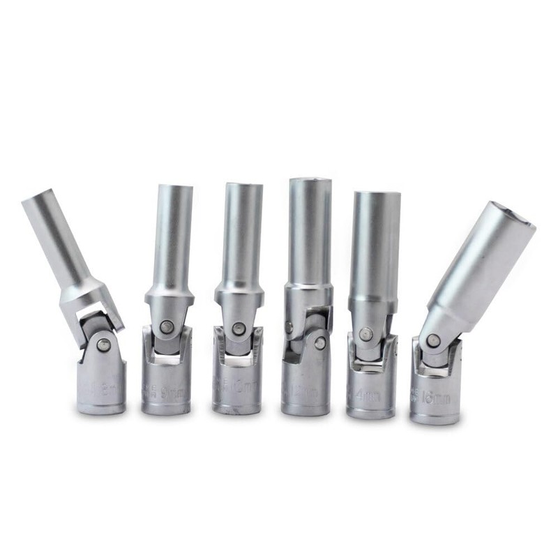 Bituxx Joint Glow Plug Wrench Set 6 Pieces (8/9/10/12/14/16 mm)