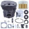 For Husqvarna Nikasil Plated Cylinder Piston Air Filter Kit For