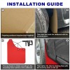 Unbranded Red Mud Flaps Splash Guards Mudflap Mudguards For Subaru