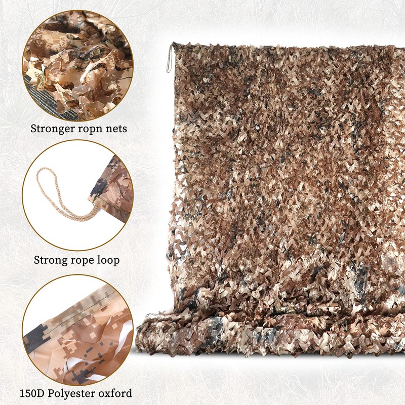 Sposuit Camo Netting - Camouflage Mesh Net, Military Camo Net
