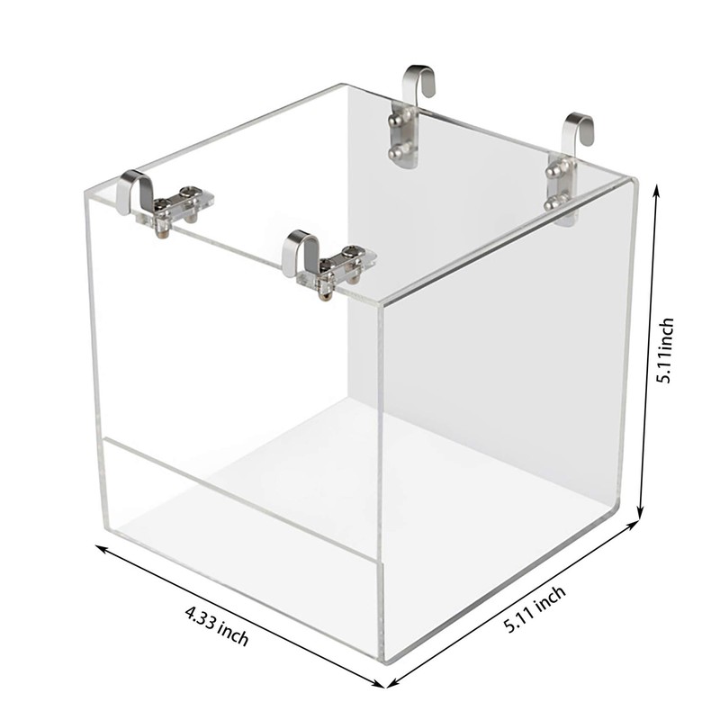 Suremita Hanging Bird Bath Cube Bird Bathtub Bath Shower Box