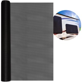 Exterior RV Window Shade Kit, No-Drill Snap-on Sun Screens, Includes EZ Snap Fasteners, Trim-to-Fit, Blocks Heat & UV, Adds Privacy (Size: 32"x32")