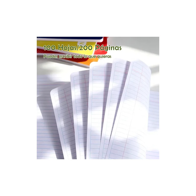 Libreta College Profesional Cuadernos Cosido 100 Hojas -8pz
