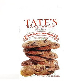 Tate's Chocolate Chip Walnut Cookies 7 oz each (2 Items Per Order) by Tate's Chocolate