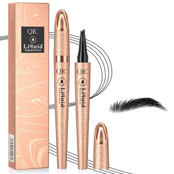 Microblading Eyebrow Pencils, Magic Eyebrow Pencil with 4 Micro Fork
