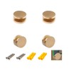 4Pcs Mirror Glass Clips Aluminum Glass Shelf Clamp Mirror Mounting