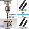 YUENTOEN 7 Pieces Spiral Flute Metric Taps Set, Nitriding Coated
