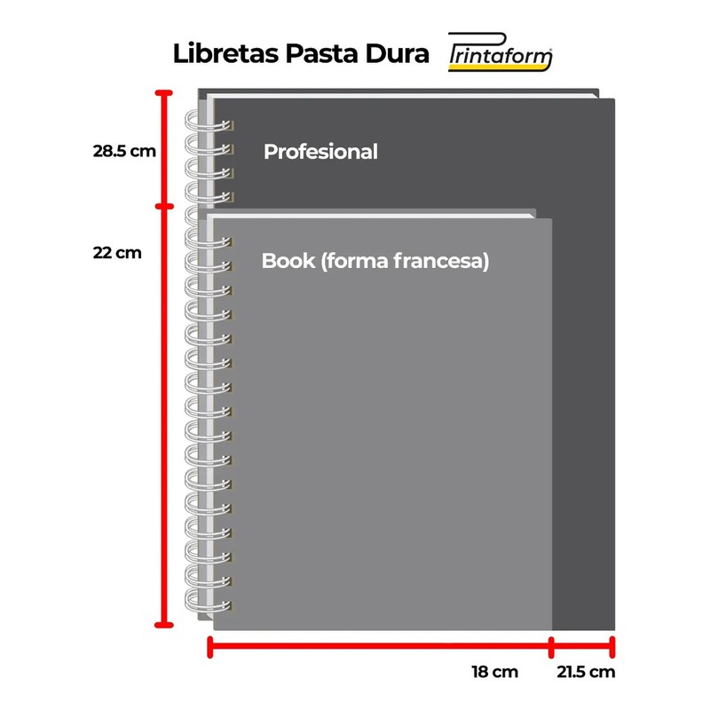Cuaderno Profesional 100h Pasta Dura 3 Pzas