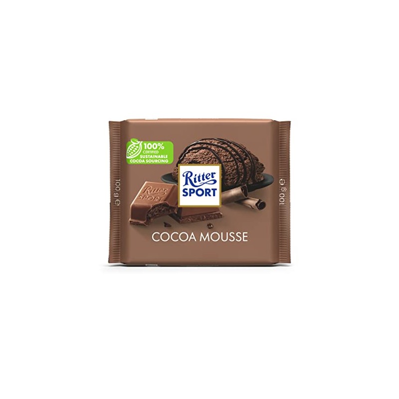 Ritter Sport Kakao (Cocoa) Mousse Chocolate - Pack of 3