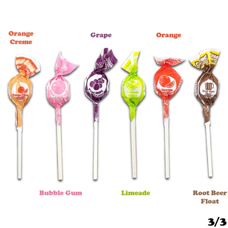 Charms Mini Pops 18 Assorted Flavors with Resealable Bag (300
