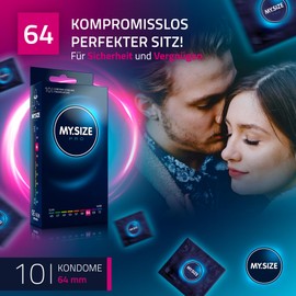 MY.SIZE Pro Condom Size 6, 64 mm, Pack of 10, The New Generation MY.SIZE Condoms.