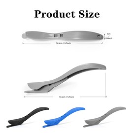 Duoduole 3 PCS Wrapping Paper Cutter Professional Paper Cutter Slider Vinyl Wrap Cutter Tool Safety Sliding Cutting Tool with Handle for Scrapbooking Christmas Wrap Roll Paper(Black,Blue,Grey)