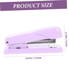 Gatuida Multi Function Metal Stapler for Desk Portable Handheld Stapler Lavender Office Supply for Home School and Travel Convenient Stapling Tool