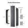 BaiNong 12" Heavy Duty Sliding Barn Door Handle and Pull,Double
