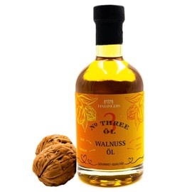 Hallingers Velvety Walnut Oil - Premium Food Oil No. 3 (Glass) - Gift in Summer & as a Perfect Barbecue Gift | New Home Retirement Recovery