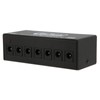 Pedal Power Supply 6 Isolated Outputs Metal Black Electric Equipment