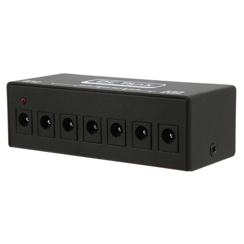 Pedal Power Supply 6 Isolated Outputs Metal Black Electric Equipment