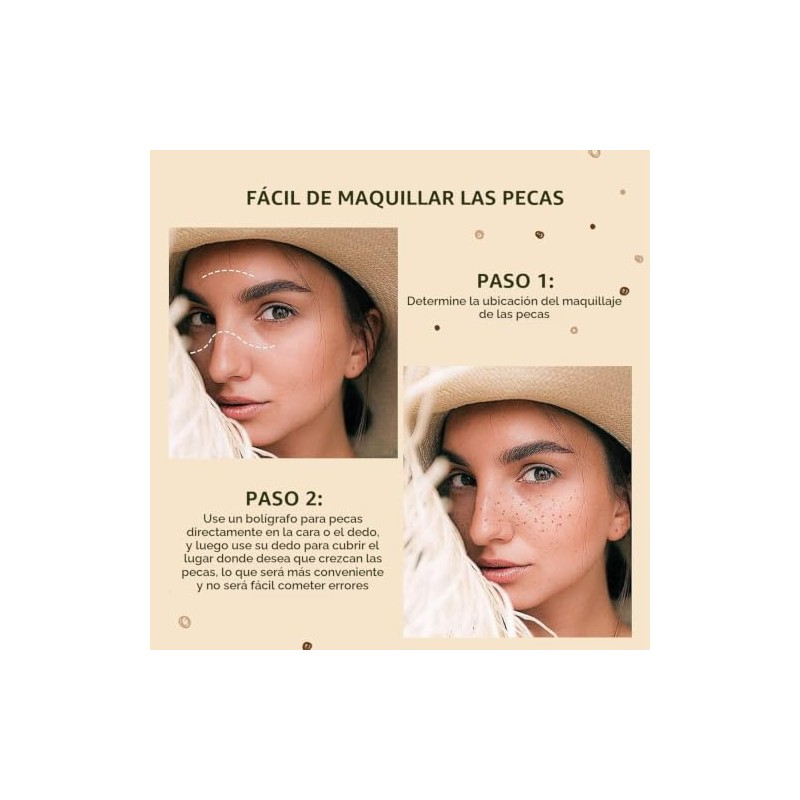 Freckles Pen de Maquillaje para Pecas, Bolígrafo para Crear Maquillaje